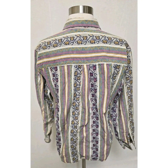 Womens 90s Vintage Button Front Shirt Size Medium Embroidered - Picture 4 of 7
